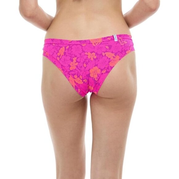 Body Glove Womens Audrey Low Rise Bikini Bottoms Pink FloralSize S/P NEW - Picture 5 of 5